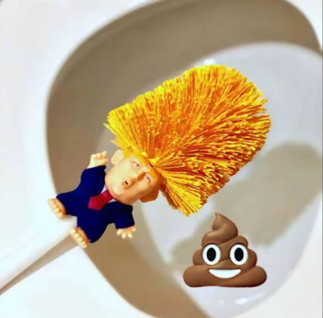 Trump toilet brush