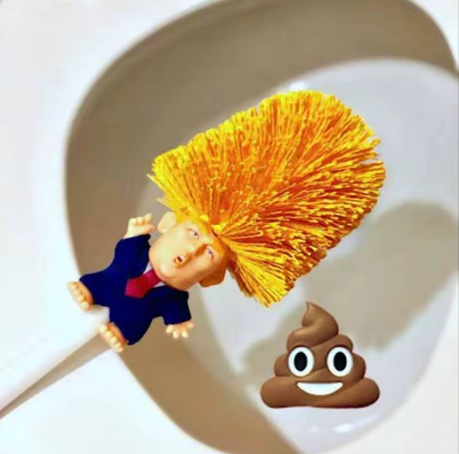 Trump toilet brush