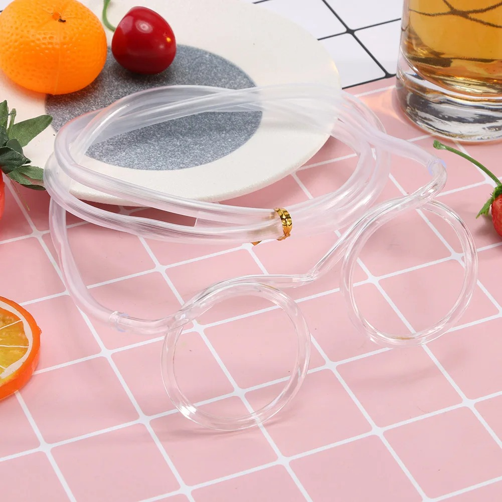 Drinking Straw Eye Glasses