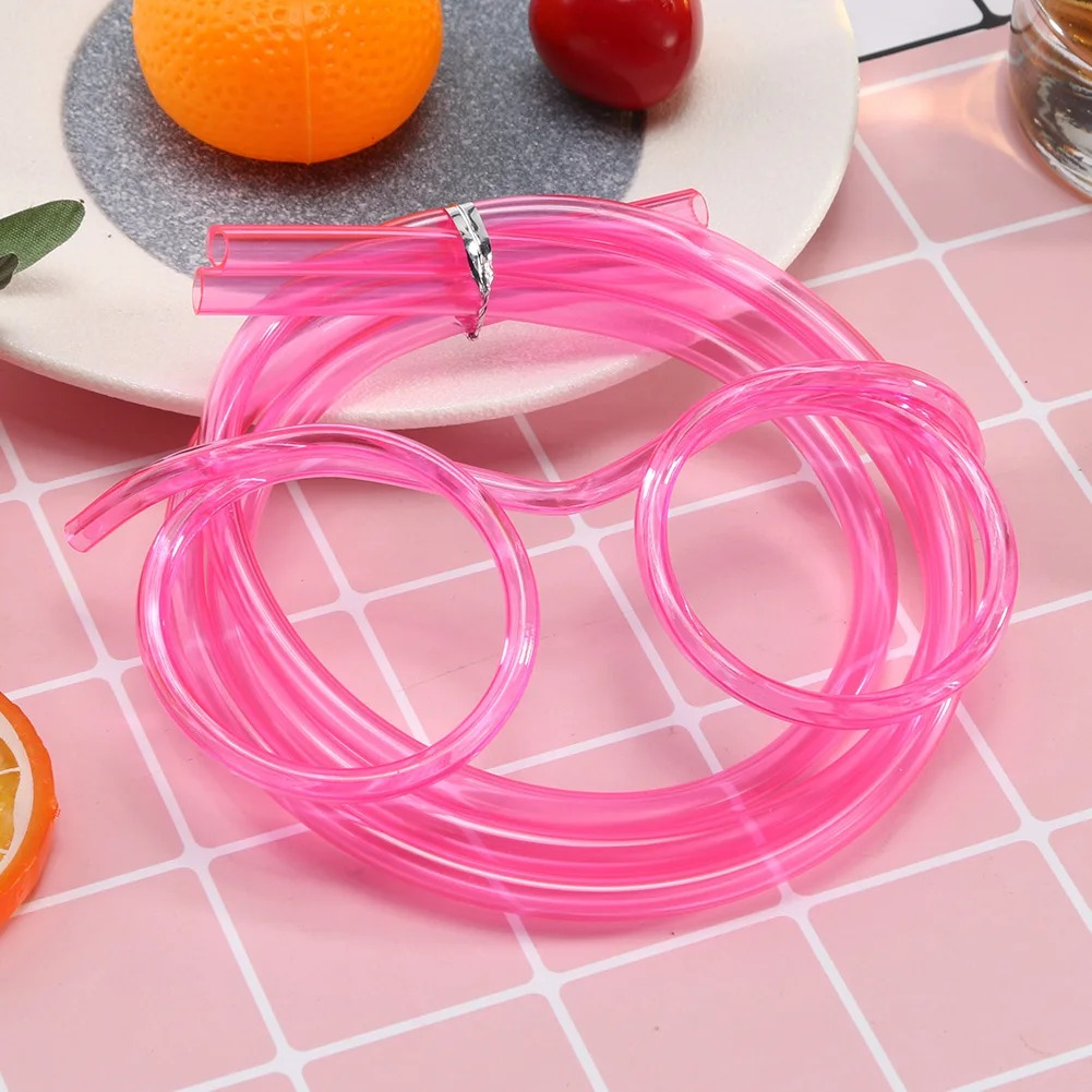 Drinking Straw Eye Glasses