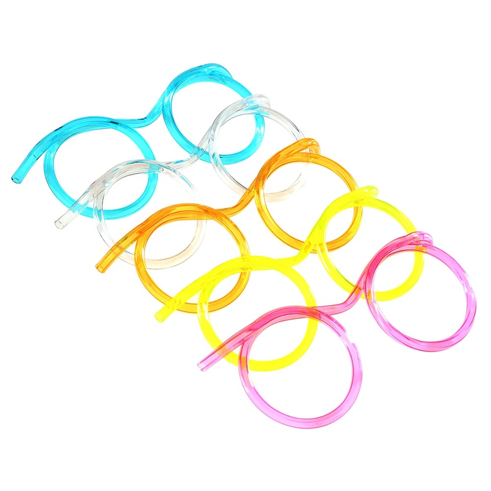 Drinking Straw Eye Glasses