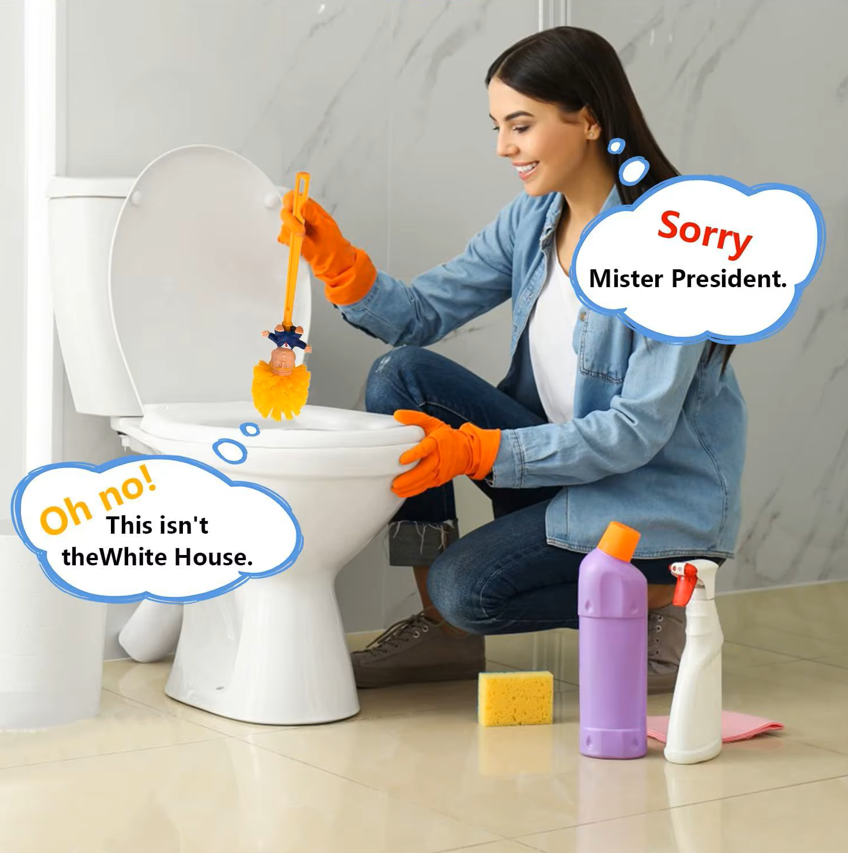 Trump toilet brush