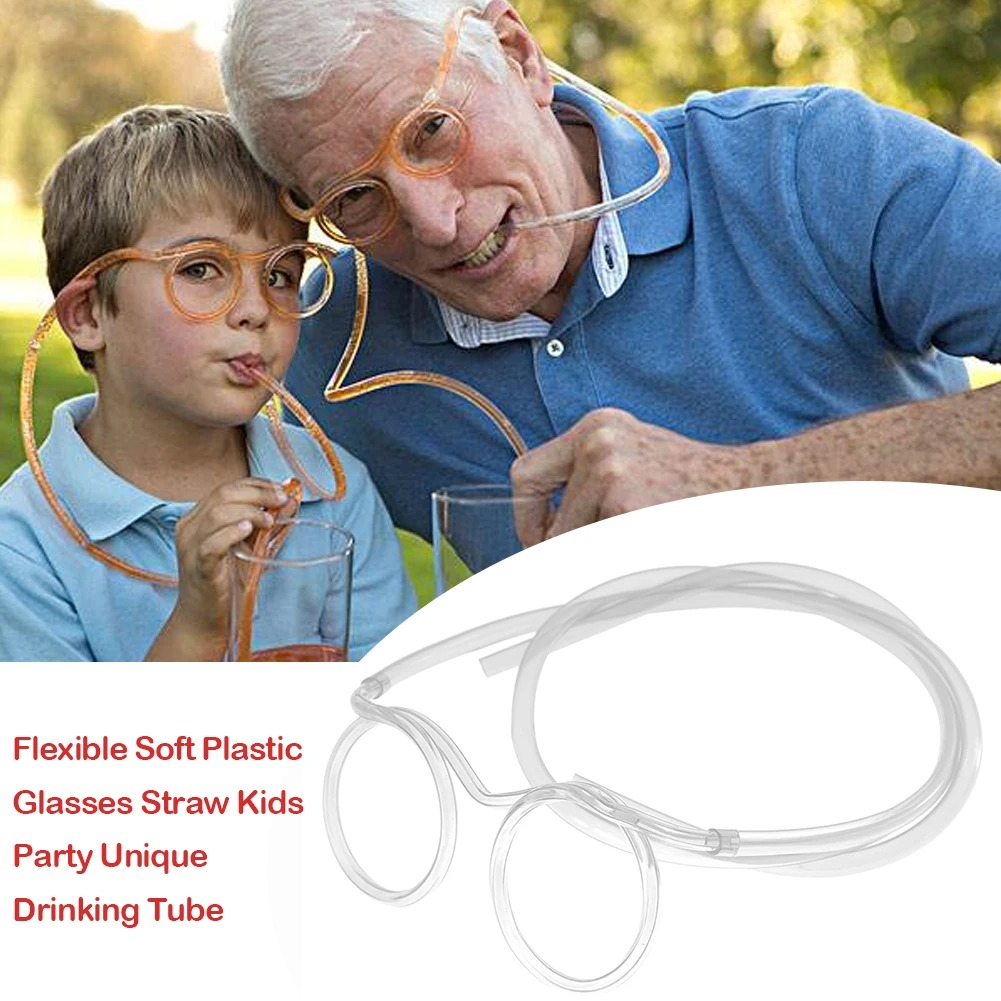 Drinking Straw Eye Glasses
